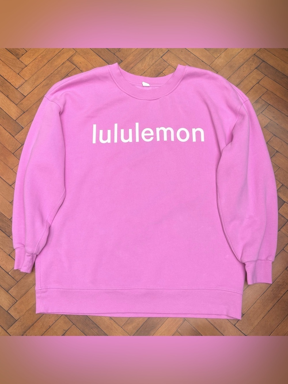 Lululemon Perfectly Oversized Crew In Dahlia Mauve Size 10 - Picture 1 of 6